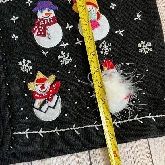 B.P Design Vintage Snowman Holiday Sweater Large - Picture 6 of 6